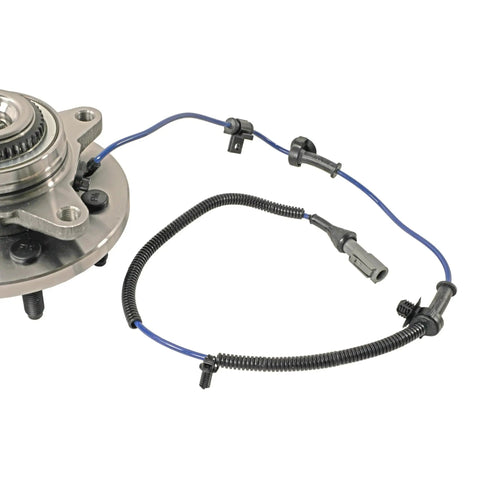 Front Wheel Bearing And Hub Assembly For 2010 Ford F150 4WD with sensor wiring, durable design for reliable performance.