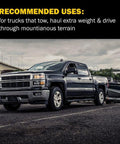 Chevrolet Silverado pickup truck towing a boat on a trailer, three-quarter front view.