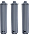 GLACIER FRESH water filter cartridge, gray plastic, Jura Claris Smart+ compatible, 3-pack