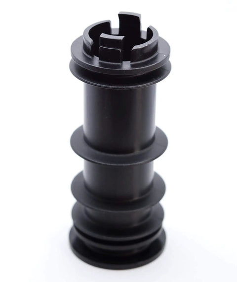 Four Pack Replacement Swivel Patio Chair Seat Post Bushings For One Seven Eighth Inch Inside Diameter Tubes Black 30 927 Fits One Inch Post Durable Plastic Sleeve With Easy Install For Outdoor Patio Setup close-up