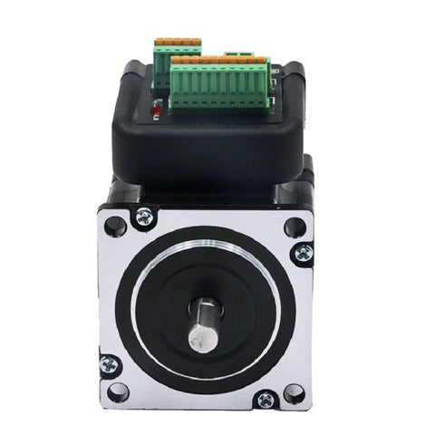 Beefy Torque 57x57mm Frame Nema 23 Closed Loop Stepper Motor 1.2Nm 4A 36V DC 2 Phase With 8mm Shaft For 3D Printers CNC Machines And Smooth Rock Solid Motion, front view
