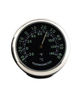 Front view of Car Dashboard Thermometer With Night Light Mini Vehicle Temperature Gauge showing temperature in Celsius and Fahrenheit