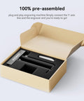 Top Tier Universal Laser Engraver Rotary Roller Attachment in box, showing pre-assembled parts for easy setup and use.