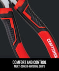 Close-up of 25-Piece Pliers Set With Durable Stainless Steel Blades, featuring easy-grip bi-material handles and ergonomic design.