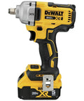 Heavy Hitter 20V Max Cordless Impact Wrench Half Inch Drive with battery, compact design for auto repair and shop tasks.