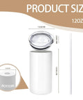 Game Changer 16 Pack Skinny Sublimation Tumblers With Lids And Straws 12 Oz Double Wall Stainless Steel Cups size details