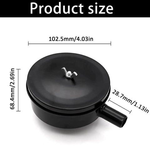 Half Inch MPT Thread Air Compressor Silencer Intake Filter Sound Muffler with dimensions 102.5mm by 68.4mm shown