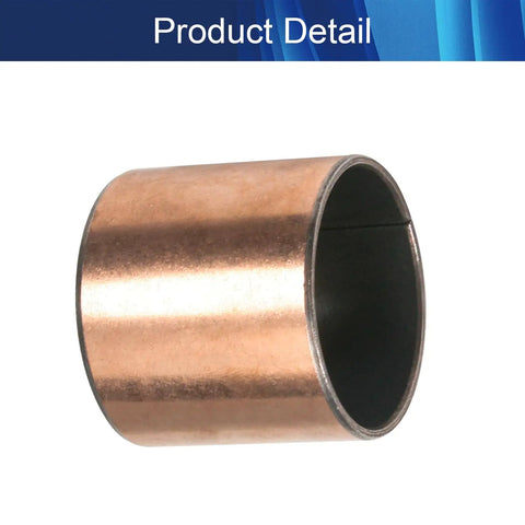 Rock Solid Oilless Sleeve Bearing 40mm X 44mm X 40mm Length Plain Bushing crafted from carbon steel and bronze composite
