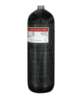 Side view of 4500 Psi Carbon Fiber Scuba Tank 6.8L High Pressure Cylinder With Valve B For Deep Sea Diving, Snorkeling And Water Sports.