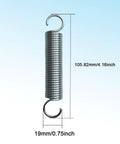 Heavy Duty Recliner Tension Spring 2 Pack Premium Replacement For Lane 7007, 4.16 inch steel coil spring detail image.