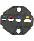 Heavy Duty Replacement Jaws For Crimping Pliers High Carbon Steel Interchangeable Die with color-coded slots for wire sizes.