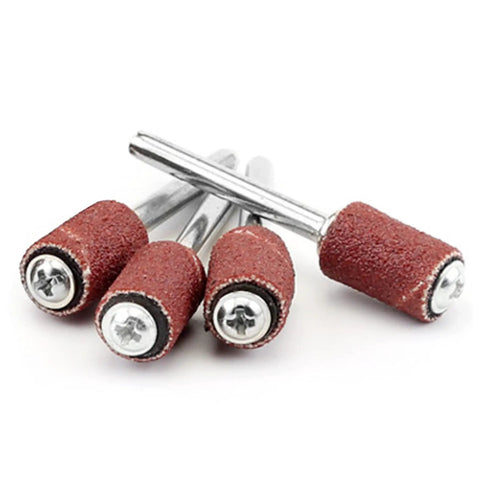 320 Grit Sanding Bands Set With 100 Pieces And Two One Quarter Inch Mandrels For Rotary Tool Drum Sander Kit, 8Mm Diameter Circles