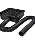 Catch Basin Gutter Downspout Extender Kit 12x12 Low Profile No Digging Required Rainwater Diverter With 2 Inch Inside Diameter Flexible Pipe