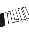 Rock Solid Heavy Duty 3D Printer Filament Rack 7 Tier Alloy Steel Spool Storage Stand parts layout for assembly.