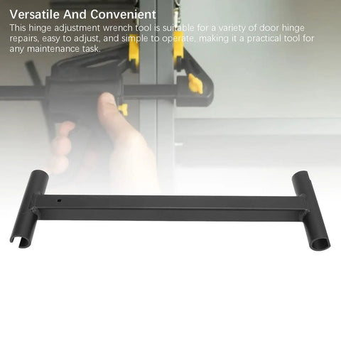 Beefy Door Hinge Adjustment Wrench Tool For Commercial Doors 38cm Steel Hinge Bender displayed against blurred background
