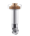Rotary blade and drive housing for Maker 3/4; silver cylindrical housing with copper gear and circular cutting wheel