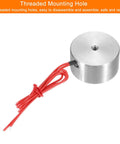 5V Round Solenoid Electromagnet With 180N Peak Force And 18Kg Holding Suction DC Electric Lifting Magnet For Automation Equipment, metal body