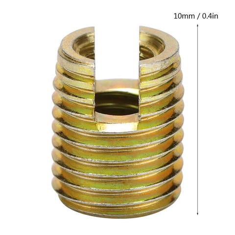 Self Tapping Thread Repair Inserts Kit For Furniture And Wood Carbon Steel 20Pcs M2 To M16 Inner M5x0.8 Outer M8x1.0 10mm Length No More Stripped Threads Heavy Duty Repair, 10mm insert