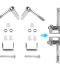 Go Kart Steering Spindle Bracket Set Five Eighth Inch Axle Kingpin Four And One Half Inch Long Right And Left Heavy Duty Alloy Steel