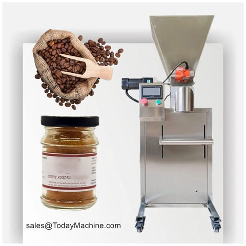 Workhorse Auger Filler Machine High Capacity Precision Dosing System For Tea Rice Spice Powder Granules with jars and coffee
