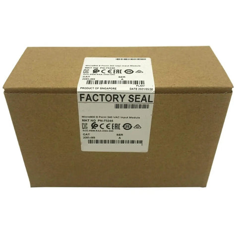 8 Point 240 VAC Input Module For Industrial Automation Sealed In Box With One Year Warranty Eight Channel IO Module For PLCs And Control Systems Ready To Drop In And Built To Last Model 2085IM8 Compatible in factory sealed packaging