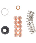 Plasma Cutter Consumables Kit 23 Piece Set With 10 Nozzles 10 Electrodes 1 Cup 1 Bracket And Swirl For Torch Maintenance