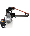 Heavy Duty 71 Inch Desktop Belt Sander Workhorse Featuring A Rock Solid 2200W Motor With Stepless Speed Control and grinding wheel.