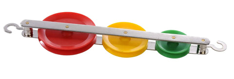 Physics Classroom Pulley Kit With String And Weights And Color Coded Pulleys From Single To Tandem Configurations For Grades 8 Through 12