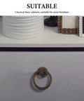 Two Pack Vintage Drop Ring Drawer Pulls In Antique Bronze For Dresser Cabinets And Doors Retro Cabinet Knobs And Handles For Classic Furniture Hardware on drawer
