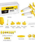 Hydraulic Bike Brake Bleed Kit for Shimano, SRAM and Magura Pro Grade MTB and Road Bike Bleeding Tool Set With Funnel, Syringes, Adapters