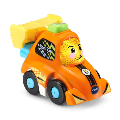 Orange SmartPoint race car from Go Smart Wheels 3 In 1 Launch Raceway Build Dual Race End To End Super Race And Side By Side Stunt Track Modes