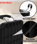 Heat-proof handle on Double Burner Griddle Pan With Glass Lid For Gas And Electric Stovetops, Nonstick Aluminum Flat Grill Pan 17 Inch By 10.5 Inch