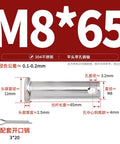 Flat Head Clevis Dowel Pin Kit In 304 Stainless Steel M8 Size For Through Hole Applications Built To Last With 16mm To 90mm Lengths To Fit Different Workpiece Thicknesses, M8 x 65mm 304 stainless steel flat head clevis dowel pin