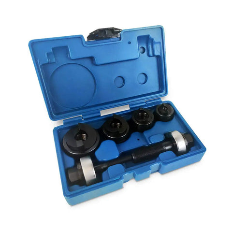 Manual Knockout Punch Driver Kit Heavy Duty For Half Inch To One And One Quarter Inch Conduit Size in blue carrying case