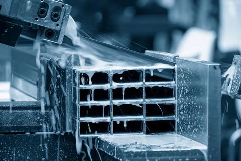 Metalworking operation using Smooth Saw General Purpose Concentrated Cutting And Sawing Coolant And Advanced Synthetic Metalworking Fluid