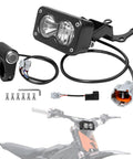 Beefy Electric Dirt Bike Headlight Kit With 6000 To 6500K LED Light Bar And Control Switch For Surron Light Bee X S Pro SS Segway