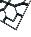 Close-up of Easy To Use Walk Path Maker Stone Paver Mold For Patio And Garden Pathways Durable PP Concrete Molding for DIY.