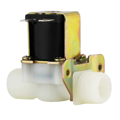 Auto Water Flow Controller Kit With LCD Display One Half Inch Flow Sensor Meter One Half Inch Solenoid Valve And 12V Power Plug And Play Setup Auto Shutoff At Your Set Flow Rate Real Time GPM Readout Works With Various Sensors, 1/2in valve
