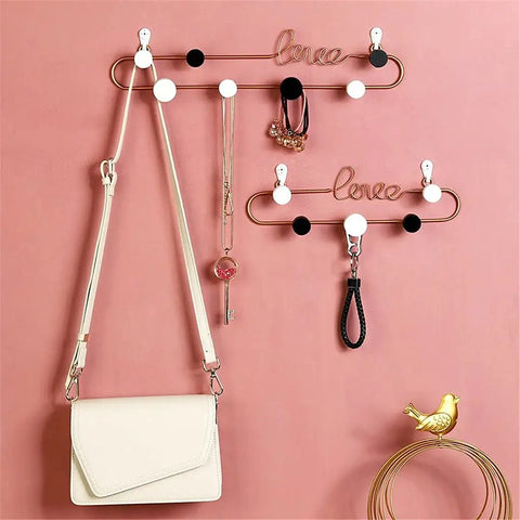 Trendy Letter Metal Wall Hooks For Your Space With These Sturdy Iron Coat Racks Perfect For Hanging Coats Hats Keys In Living Room Bedroom Or Door. Durable Decorative Organizer Set Adds Style And Vibe To Your Home Decor. 3 Hooks.