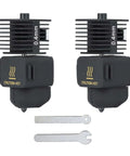 2 Pack A1 Mini and A1 Hotend Kit with 0.4mm hardened steel nozzle, includes silicone socks and wrench for 3D printers, front view