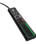 Energy Saving Surge Protector With Autoswitching Technology, 7 Outlets Total Including 1 Control, 2 Always On, 4 Switched