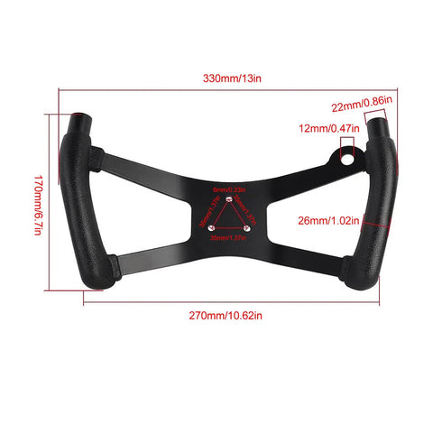 Universal Racing Steering Wheel For Go Karts ATVs And UTVs With Aluminum Alloy And PU Grip Enhanced Handling For Sharper Turns