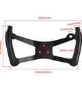Dimensions of Go Kart Steering Wheel Universal Racing Wheel For ATV UTV With Metal Alloy And PU Rubber DIY Modification Kit