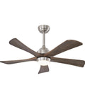 Neojoyoenix 42" 5PCS Solid Wood Blades Ceiling Fan with Lights Remote Control,Quiet DC Motor showcasing sleek design and light.
