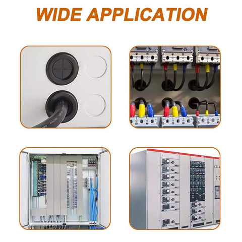 Wide application of 190Pcs Rubber Grommet Assortment Kit With 9 Sizes Eyelet Ring Gasket From One Quarter Inch To One Inch For Wiring