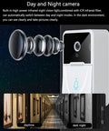 Smart Video Wireless Doorbell Camera With HD Night Vision And 3 In 1 Home Security System No Fuss Setup Two Way Talk Auto Capture