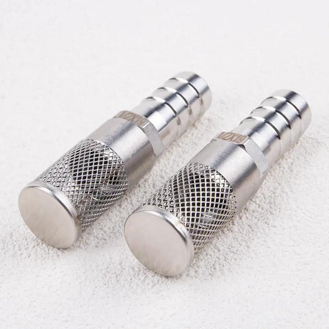 Pair of Beefy 304 Stainless Steel Hose Barb Filters With Mesh For Air Fuel And Fluids, Pressure Washer Water Suction Strainer, 19mm Inlet