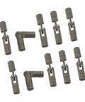Mini Brass Barrel Hinges 10 Piece Set Concealed Cabinet Hinges Invisible Secure Seamless For Wooden Boxes Jewelry Boxes And Small Projects 5x25mm