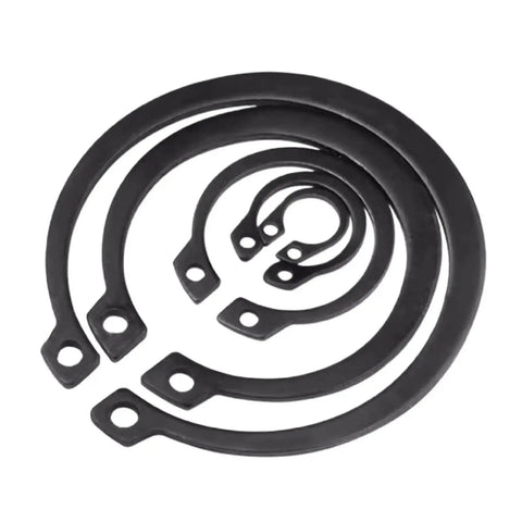 Heavy Duty C Type Shaft Retaining Rings for 6-40mm Applications Fits Cars and Lawnmowers with Secure Grip and Durable Steel Clips