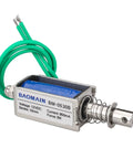 12V DC Solenoid Electromagnet BM0530B Open Frame Push Pull Actuator 5N Force With 10mm Stroke 950mA Draw shown with wires